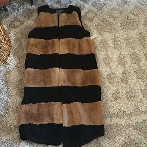 Anthoropologie Sherpa and Faux Fur vest